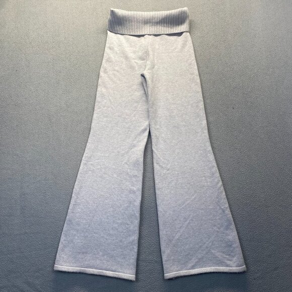 Sincerely Jules Flare Pants Gray Ribbed Waist Cozy Lounge Pull On Size XL - Picture 12 of 12